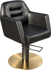  Hairway Bedienungsstuhl LOOP Schwarz und Gold 
