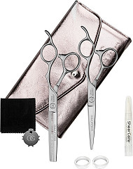 Olivia Garden SilkCut PRO Matt Black 2er Set Haar-und Effilierschere, aus  japanischem Edelstahl, 5,75 Zoll (14,6 cm)