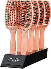  Olivia Garden Fingerbrush Combo Medium 8er Display Peach 