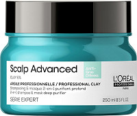  Loreal Serie Expert Scalp Advanced Anti-Oiliness 2in1 Deep Purifier Clay 250 ml 