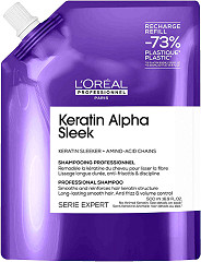  Loreal Keratin Alpha Sleek Shampoo Refill 500&nbsp;ml 