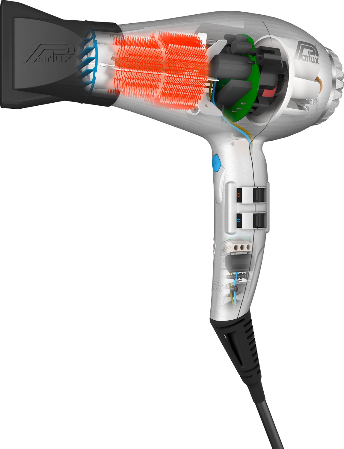  Parlux Digitalyon Silber Standard 