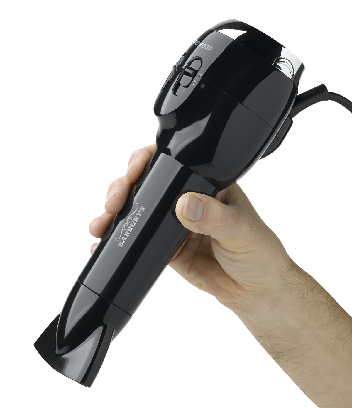  Barburys George Barber-Haartrockner DC 2000W / Schwarz-Chrom 