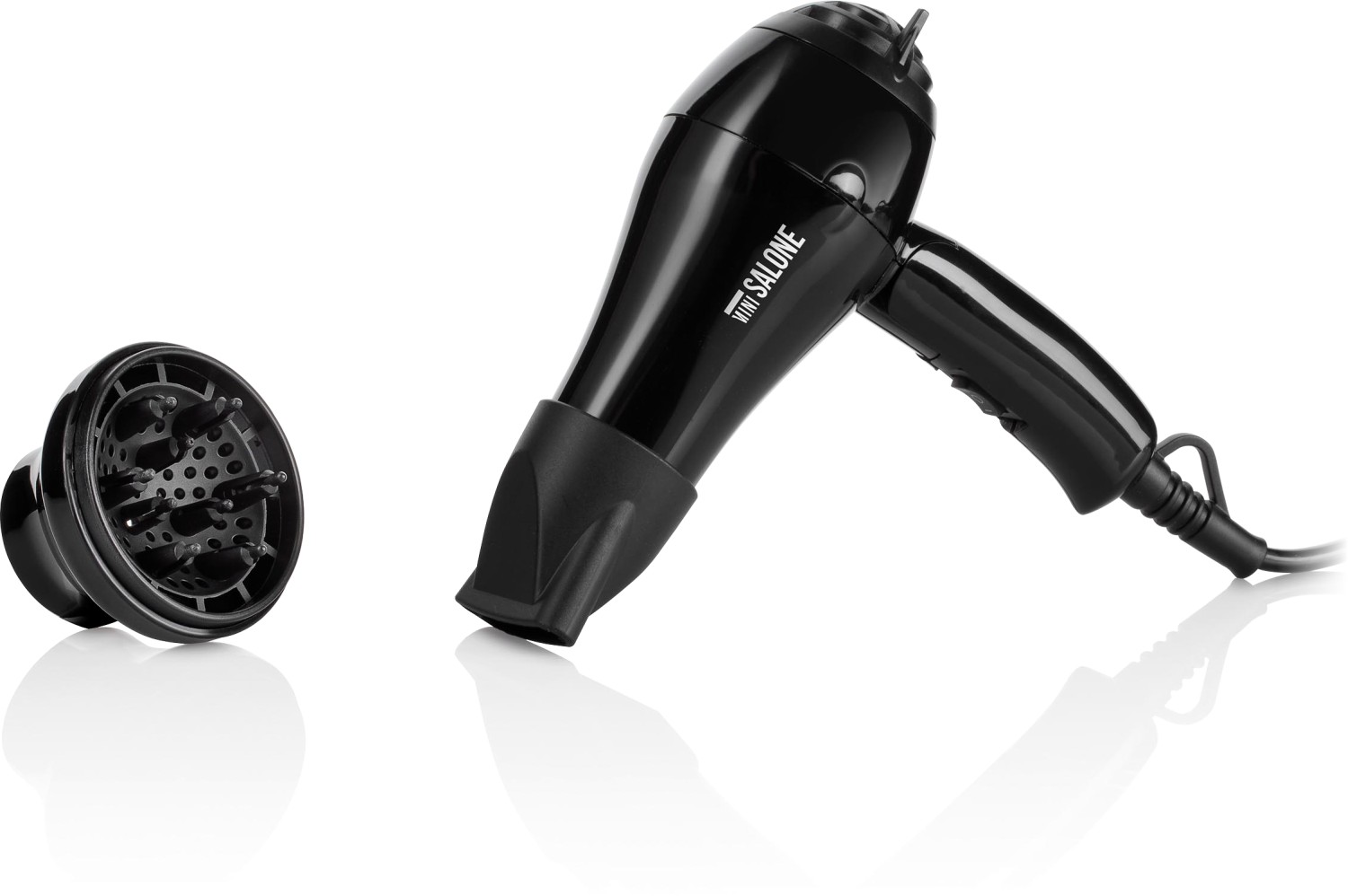 XanitaliaPro Mini Salone Klappbarer Reisehaartrockner Schwarz 