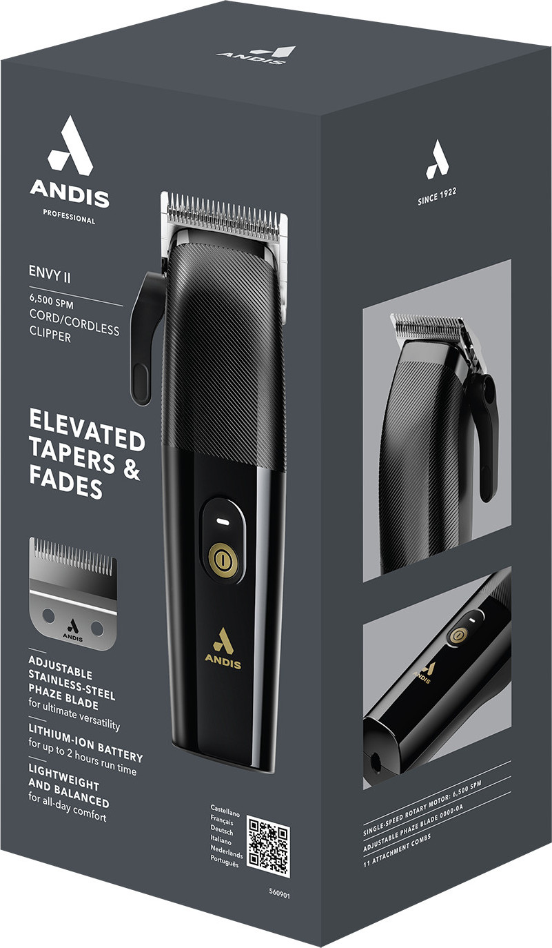  Andis Envy II Clipper Black 