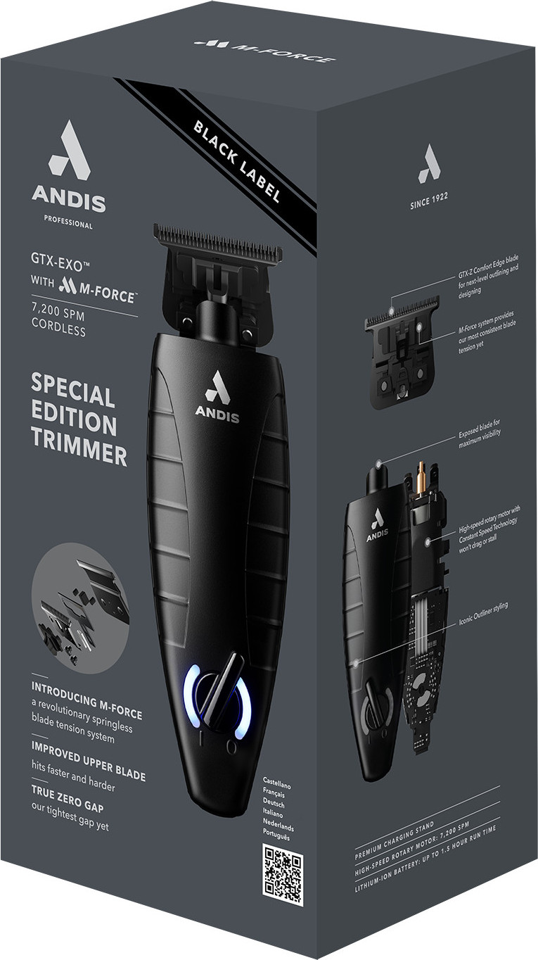  Andis GTX-EXO Cordless Trimmer Black Label 