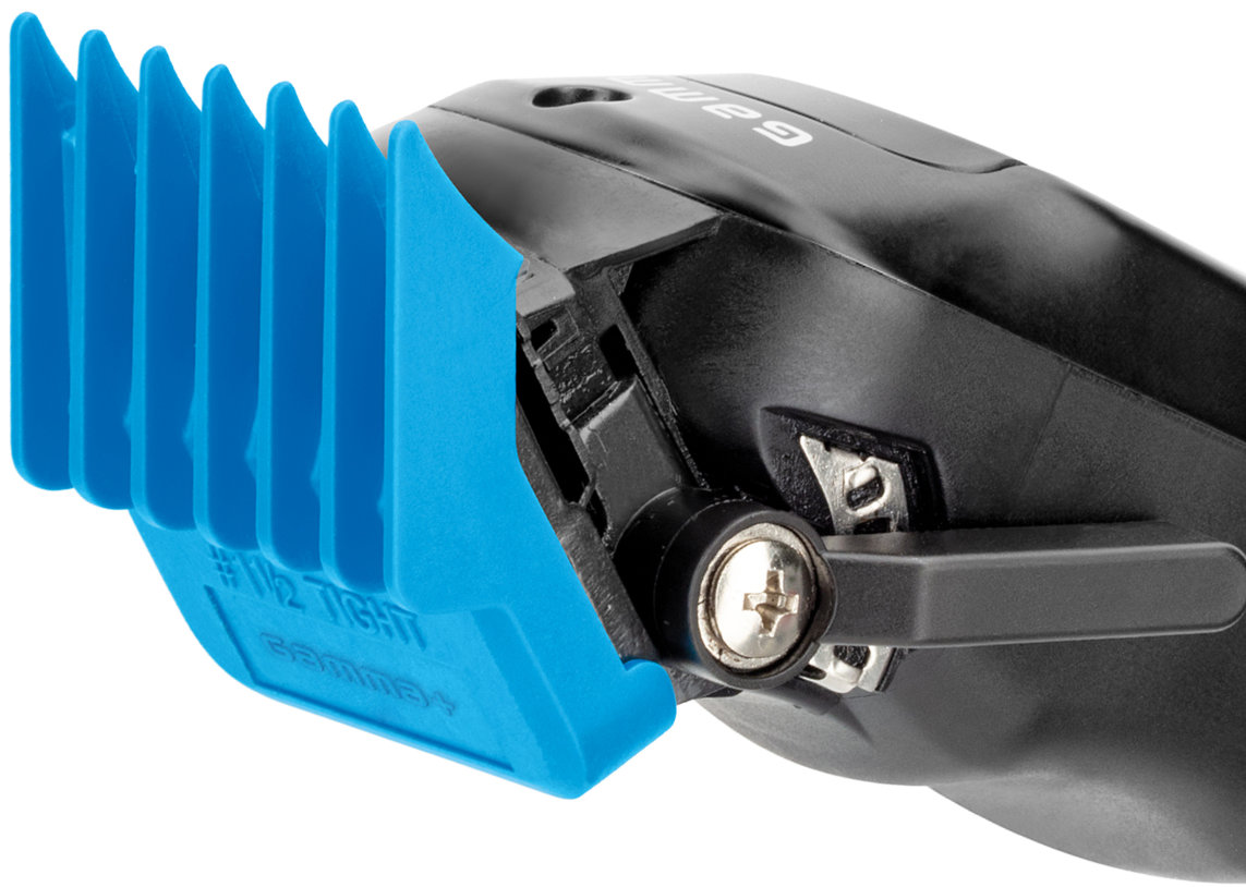  Gamma+ Aufsteckkammset Blau 4-St&uuml;ck mit Doppelmagnet 