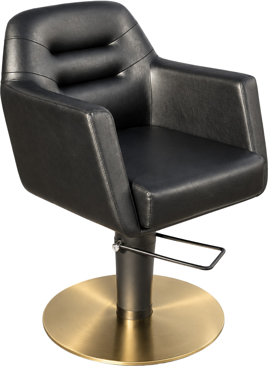  Hairway Bedienungsstuhl LOOP Schwarz und Gold 