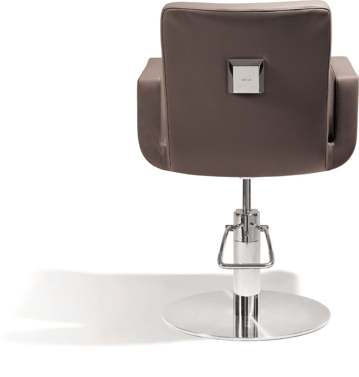 Sibel Attractio Friseurstuhl Braun mit Runder Basis 