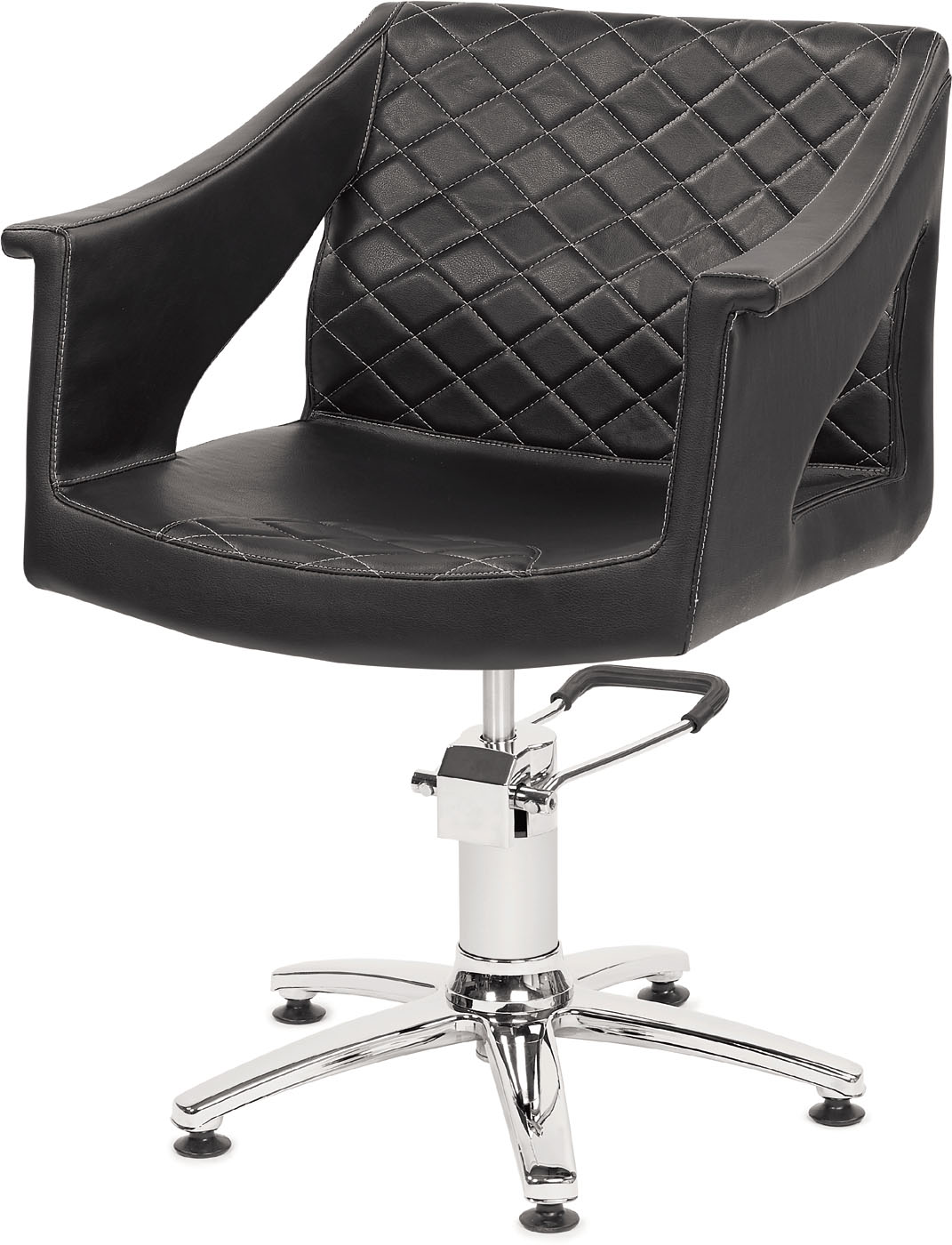  Original Best Buy Concorde Friseurstuhl Schwarz mit 5-Stern-Basis 
