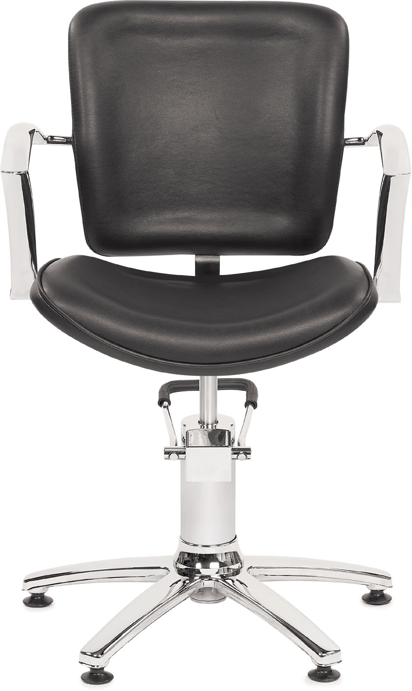  Original Best Buy George V  Friseurstuhl Schwarz mit 5-Stern-Basis 
