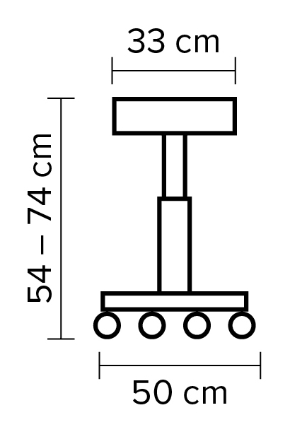  Hairway Rollhocker &bdquo;Comfort&rdquo; wei&szlig; 
