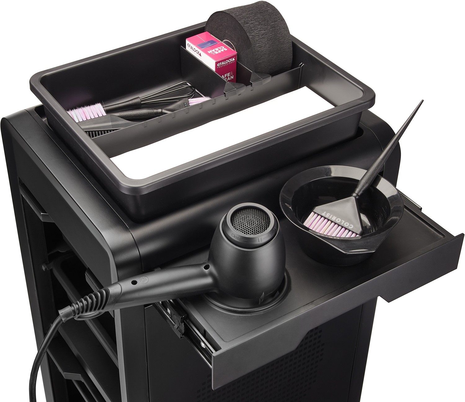  Efalock Trolley eNOBILE schwarz 