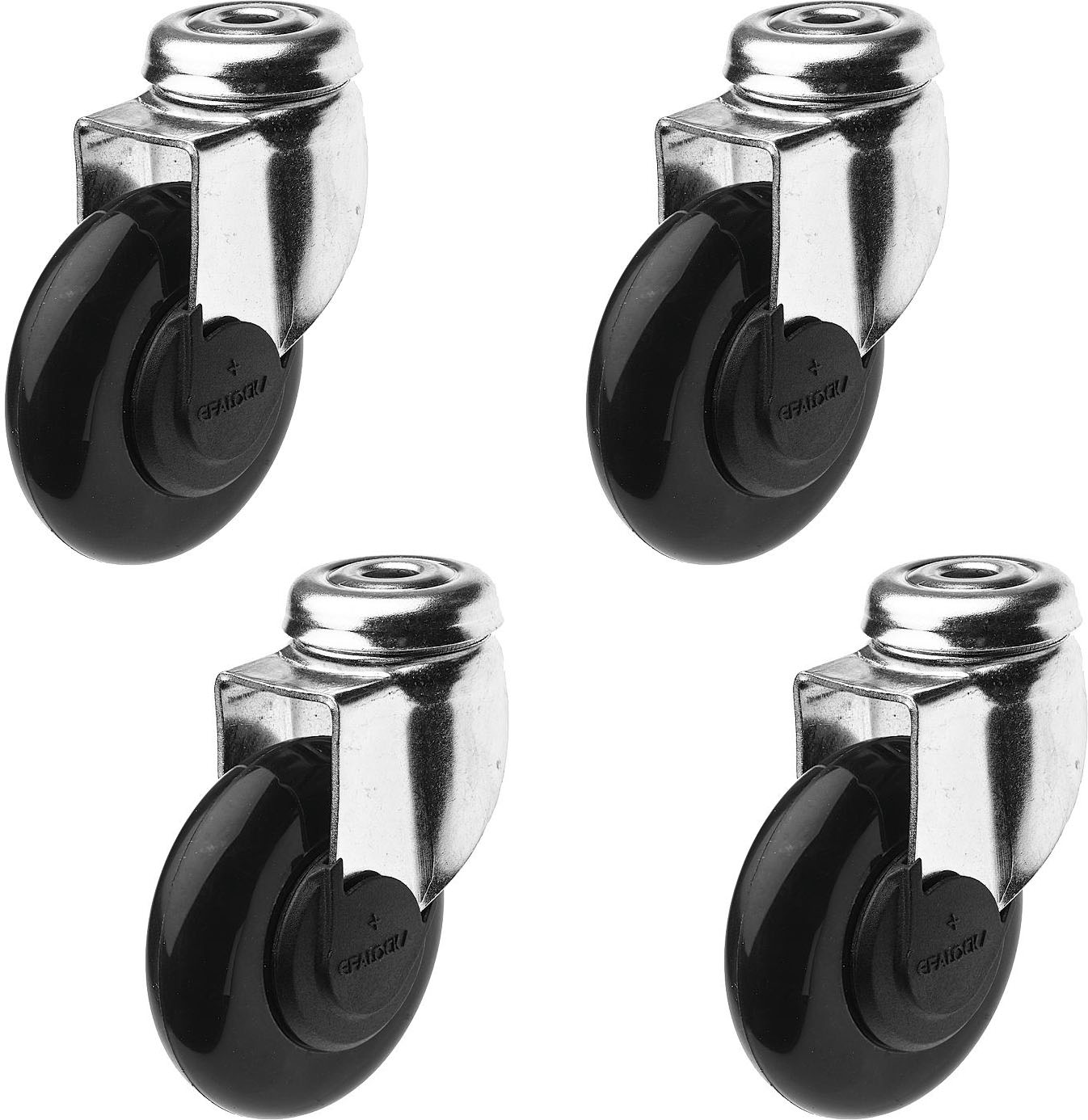  Efalock Clic Tec Rolle silber 4er Piccolo 