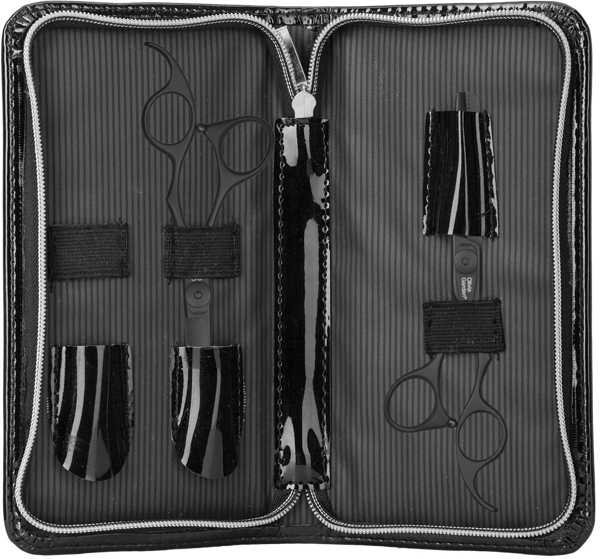  Olivia Garden Silk Cut 2er-Set Matt Black 5,75'+ Effilier 