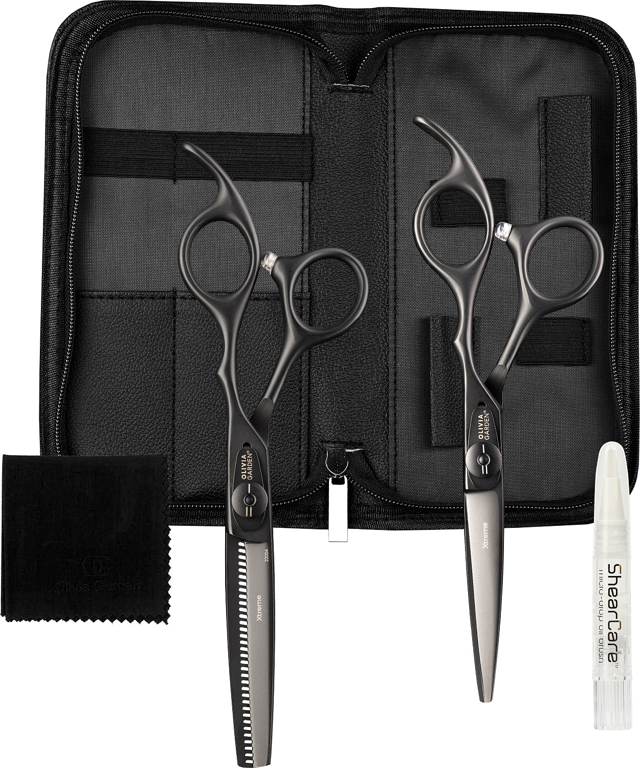  Olivia Garden Xtreme Matt Black 2er Set 