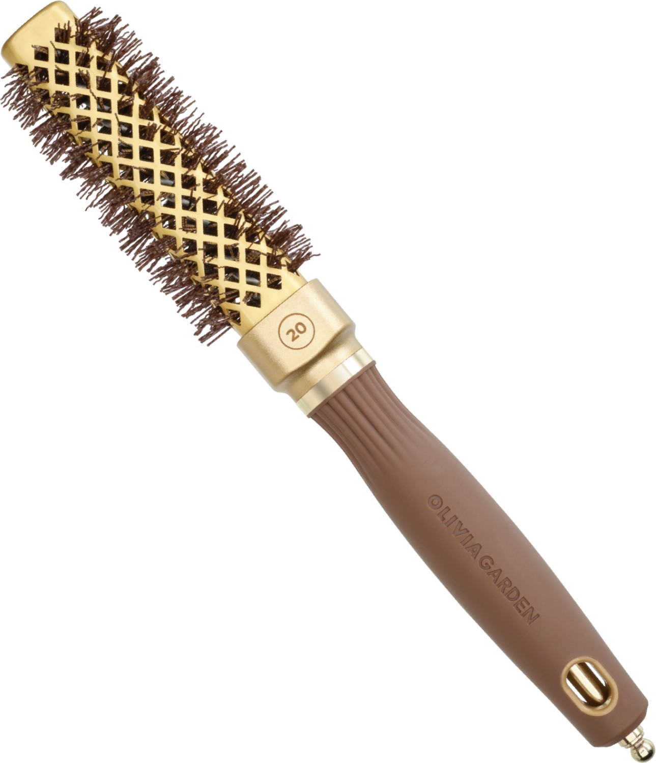  Olivia Garden Expert Blowout Straight Gold & Braun 20 mm 