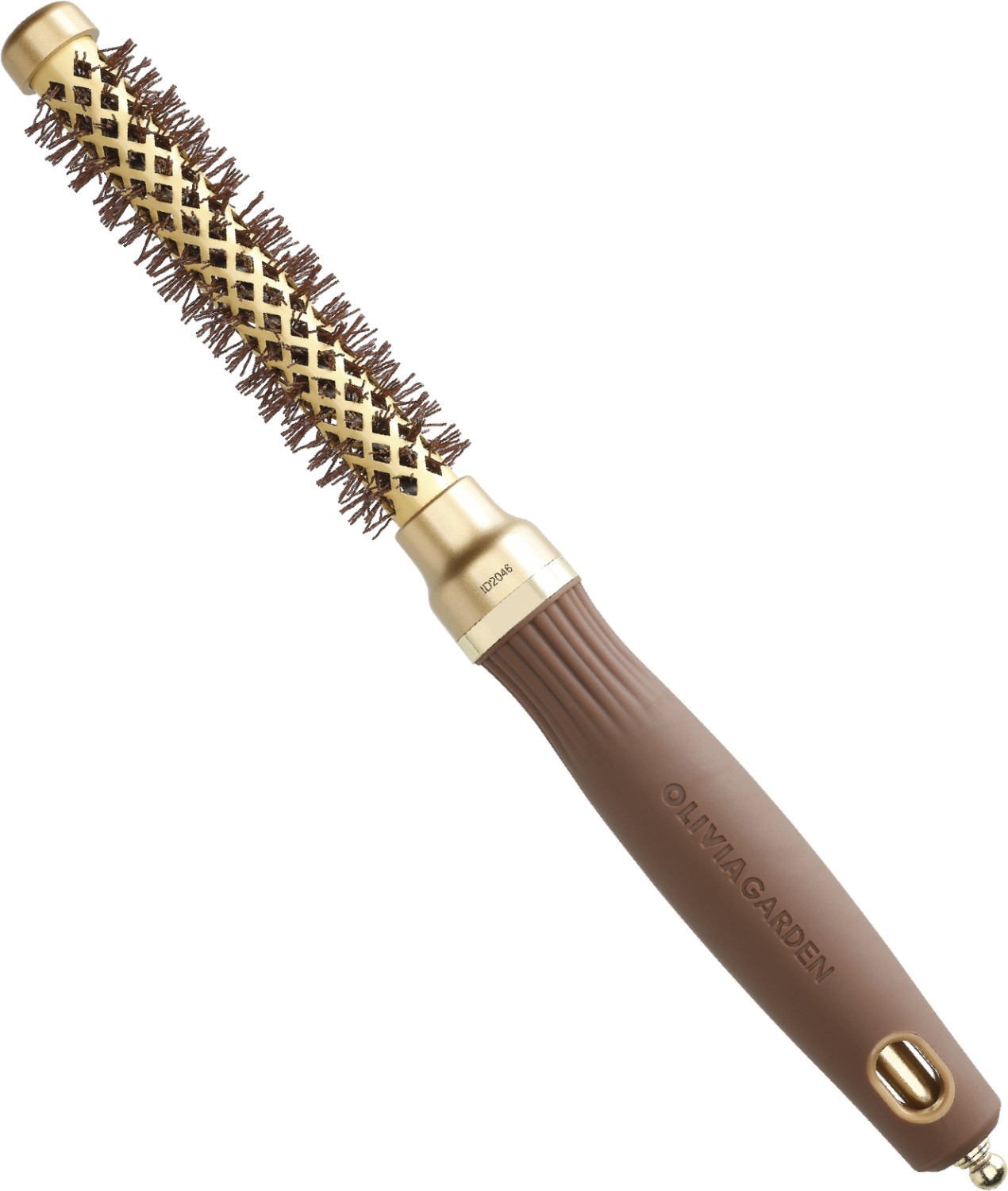  Olivia Garden Expert Blowout Shine Wavy Bristles Gold & Brown 15 mm 