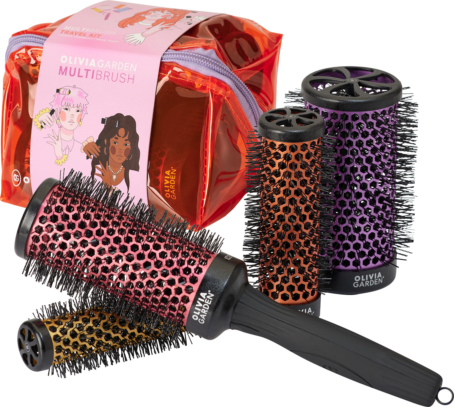  Olivia Garden Multibrush 4er Set 