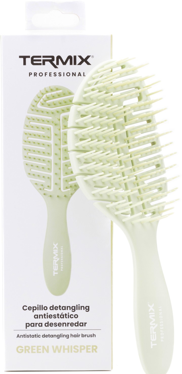  Termix Professional Anti-Static Detangling Hair Brush Green Whisper 