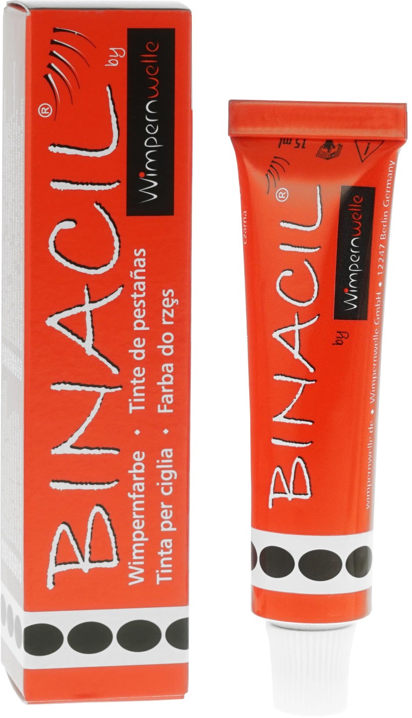  Wimpernwelle BINACIL Wimpern und Augenbrauenfarbe schwarz 