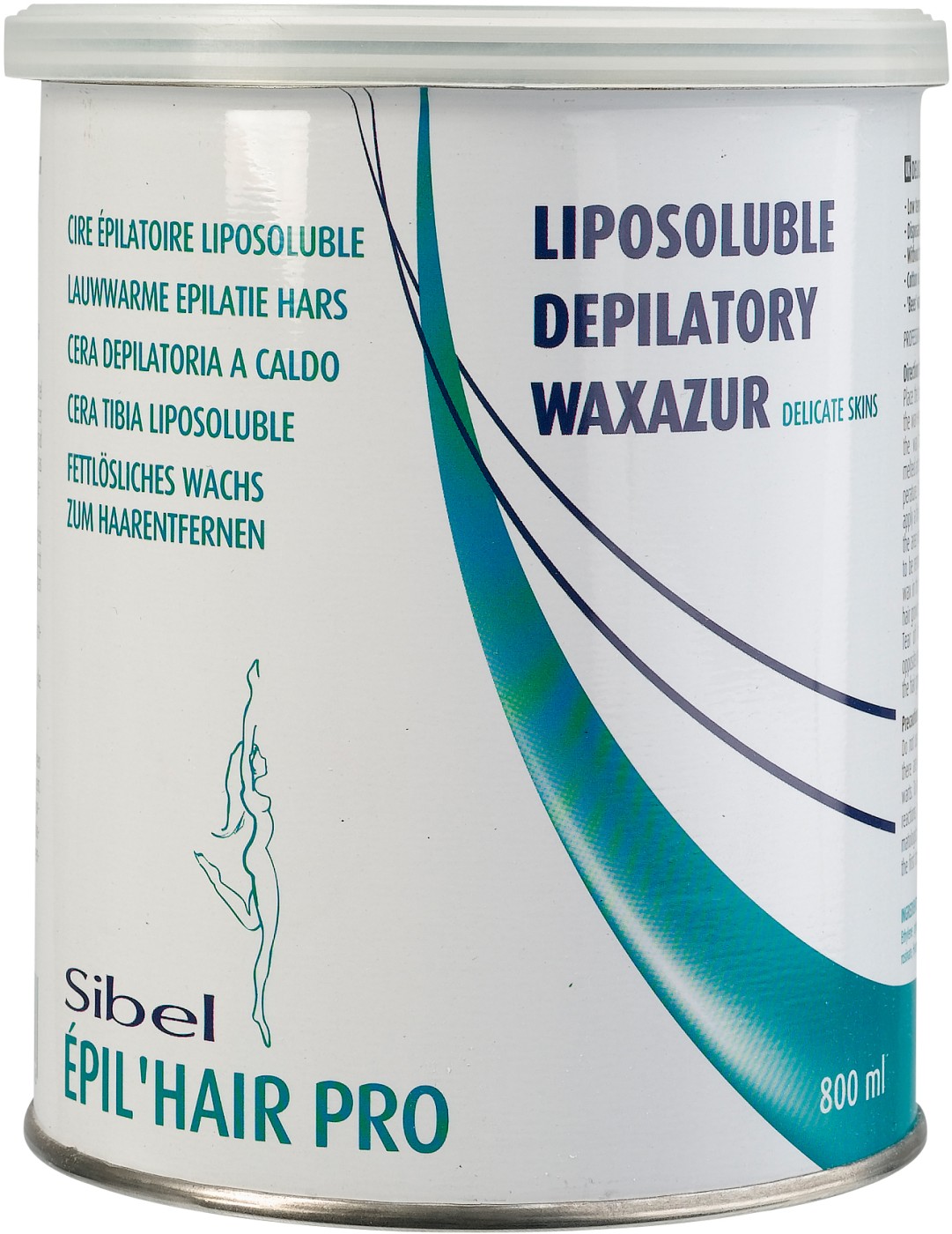  Sibel &Egrave;pil&rsquo;hair pro Fettl&ouml;slisches Feinwachs Epilierwachs - WAX'Azur 800 ml 