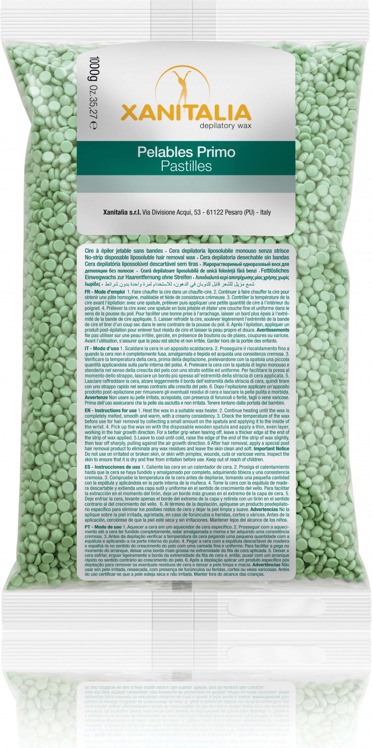  XanitaliaPro Brasilian System Wax-Perlen Gr&uuml;ner Tee 1000g 