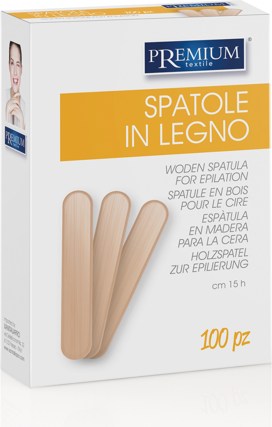  XanitaliaPro Holzspatel zur Epilation 