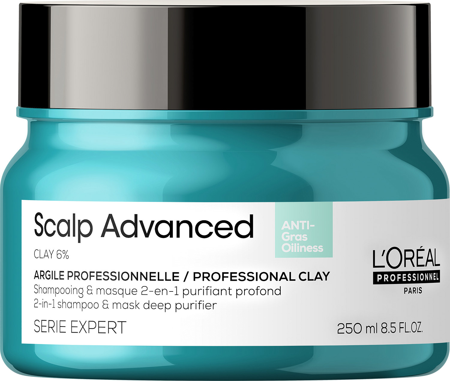  Loreal Serie Expert Scalp Advanced Anti-Oiliness 2in1 Deep Purifier Clay 250 ml 