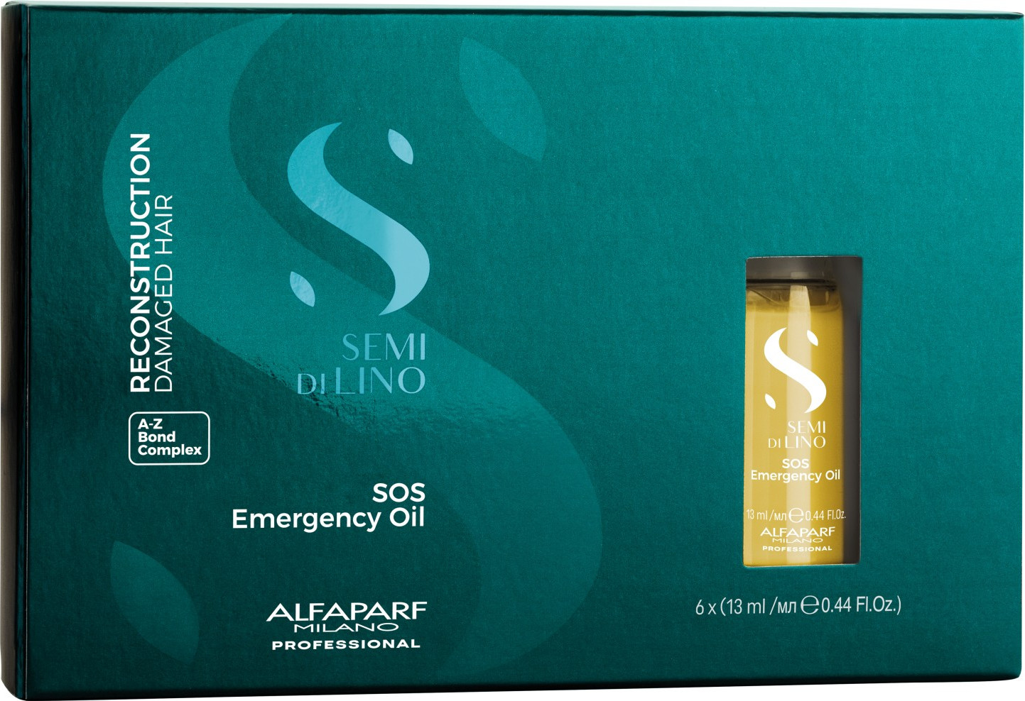  Alfaparf Milano Semi di Lino Reconstruction SOS Emergency Oil 6x13 ml 