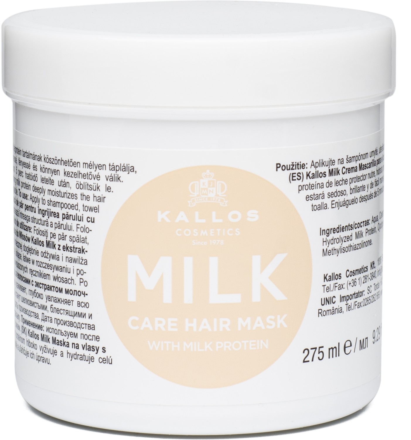  Kallos KJMN Milk Care Hair Mask 275 ml 