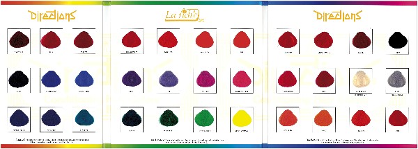  Directions Hair Color Chart 