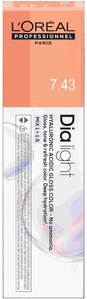  Loreal Dialight 7.43 Mittelblond Kupfer Gold 