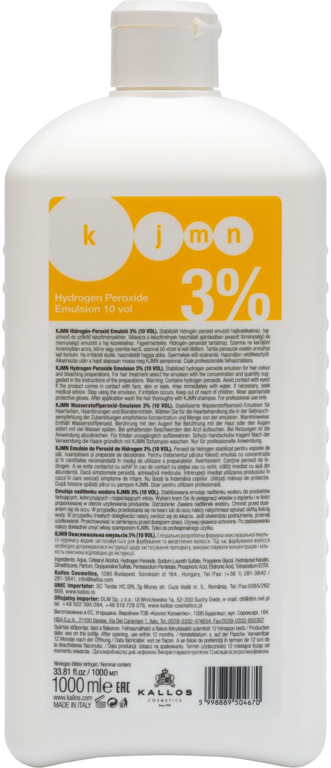  Kallos KJMN Hydrogen Peroxide Emulsion 10 Vol 1000 ml 