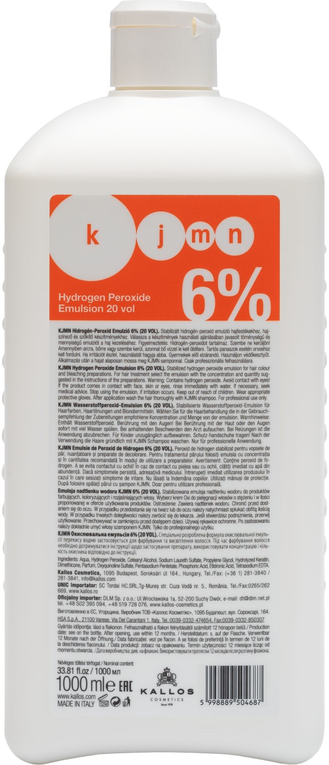  Kallos KJMN Hydrogen Peroxide Emulsion 20 Vol 1000 ml 