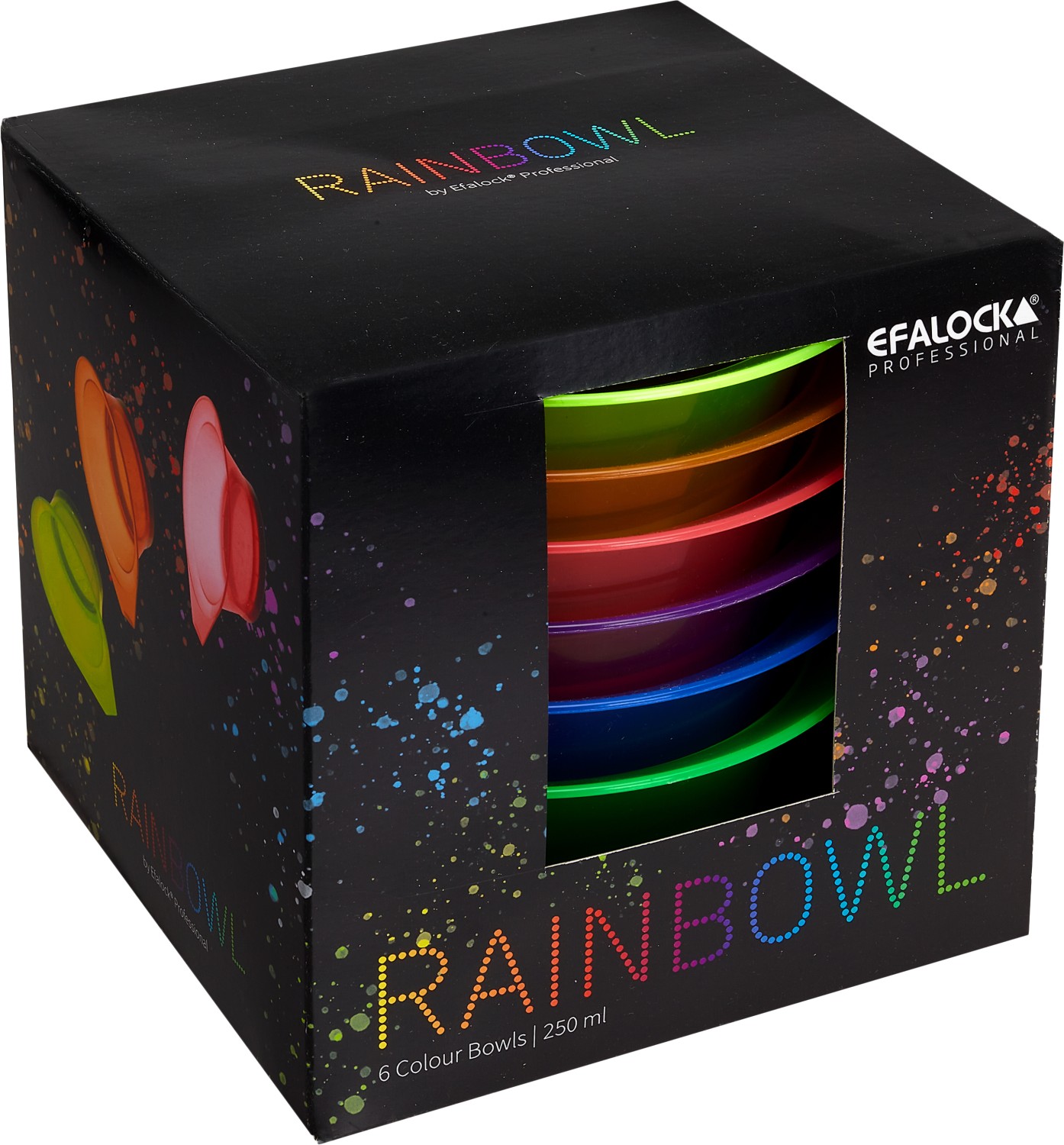  Efalock Färbeschale-Set Rainbowl transparent 