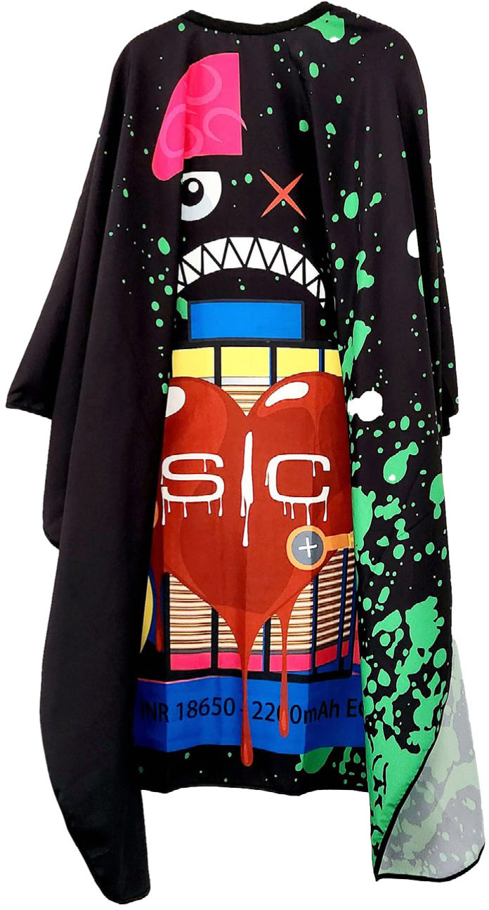  Stylecraft Haarschneideumhang Radioactive Black 