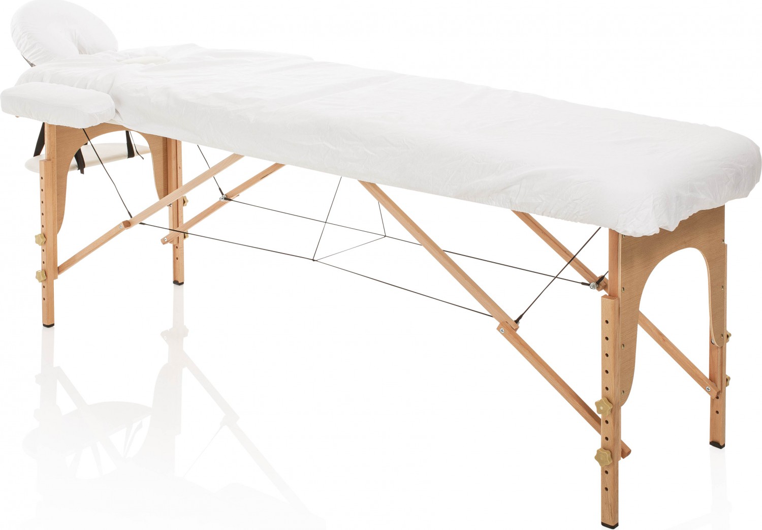  XanitaliaPro Master X &Uuml;berzug mit Gummi f&uuml;r Massageliege wei&szlig; 