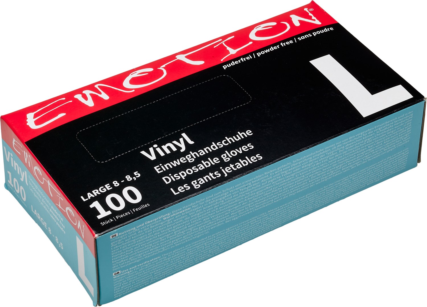  Efalock Emotion Vinylhandschuhe schwarz L 