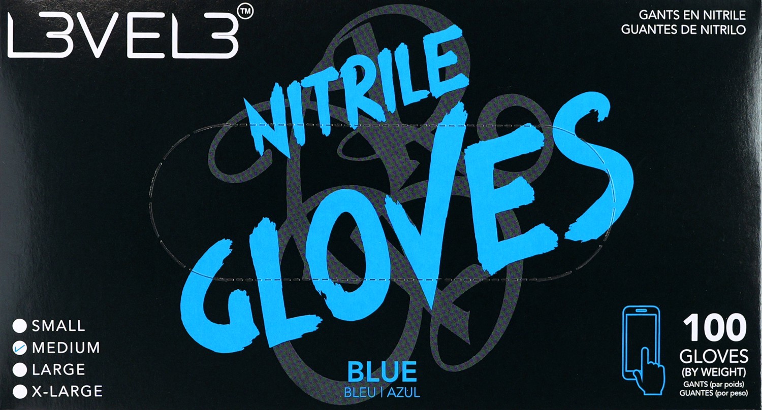  L3VEL3 Nitrilhandschuhe Medium Blue 